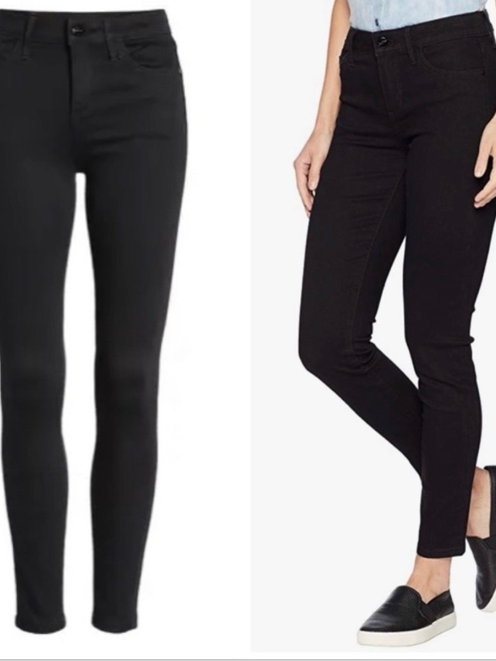 Sam Edelman The Kitten Mid-Rise Skinny Ankle Jeans in Black - Picture 15 of 16